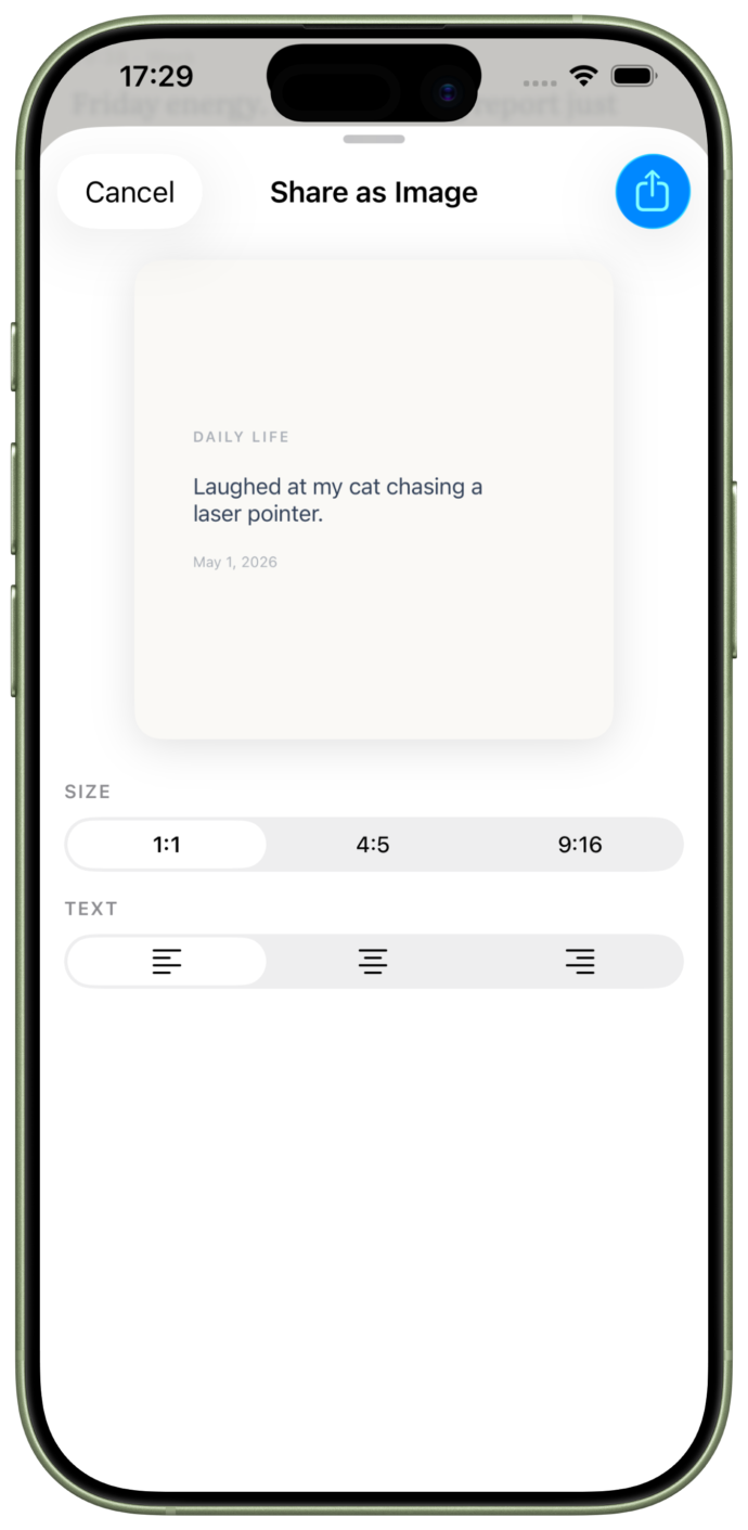 iPhone — Share