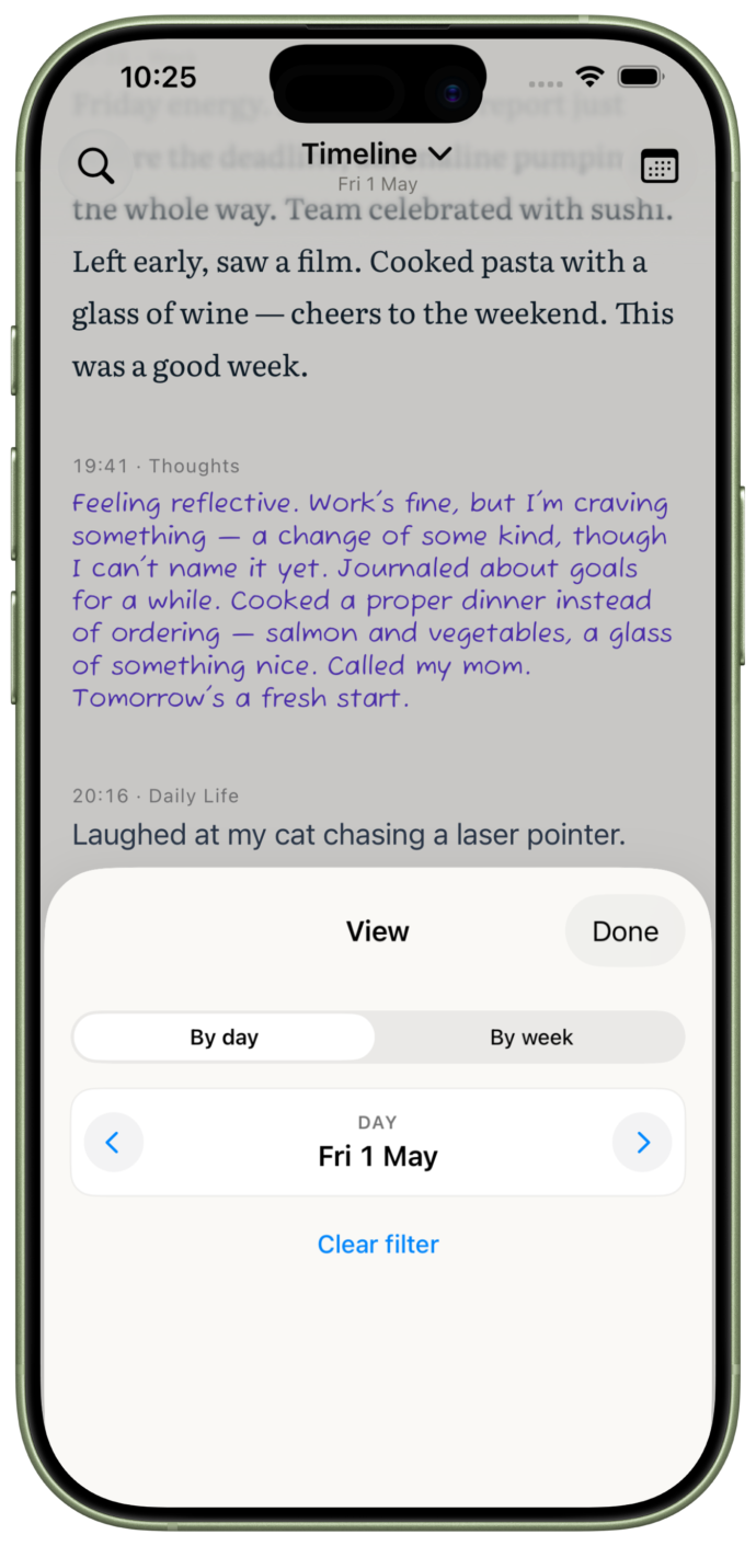 iPhone — Timeframes